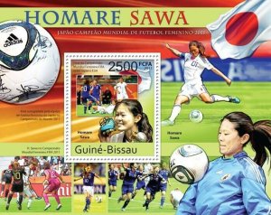 Guinea 2011 MNH - Homare Sawa, World Soccer Championship Japan 2011.