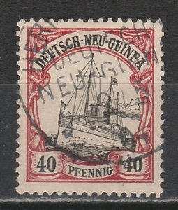 GERMAN NEW GUINEA 1901 YACHT 40PF NO WMK USED