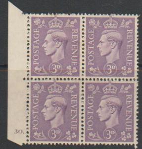 GB George VI  SG 490 MM Control none  Cyl 30 Dot 