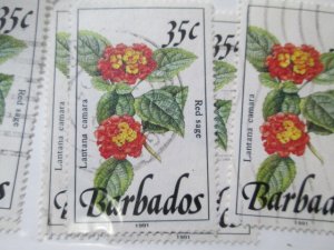 Barbados #758A used 2024 SCV = $1.00