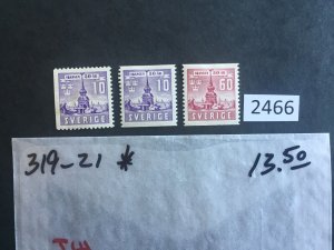 $1 World MNH Stamps (2466) Sweden Scott #319-321, see image