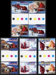 AAT SG117/21 1997 Research Set of 5 in U/M Gutter Pairs