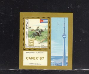 CUBA #2953  1984  CAPEX '87    VF NH  O.G  S/S