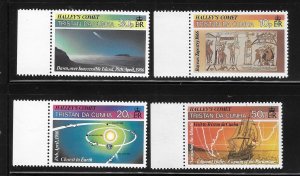 Tristan Da Cunha 1986 Halley's Comet Sc 384-387 MNH A1864