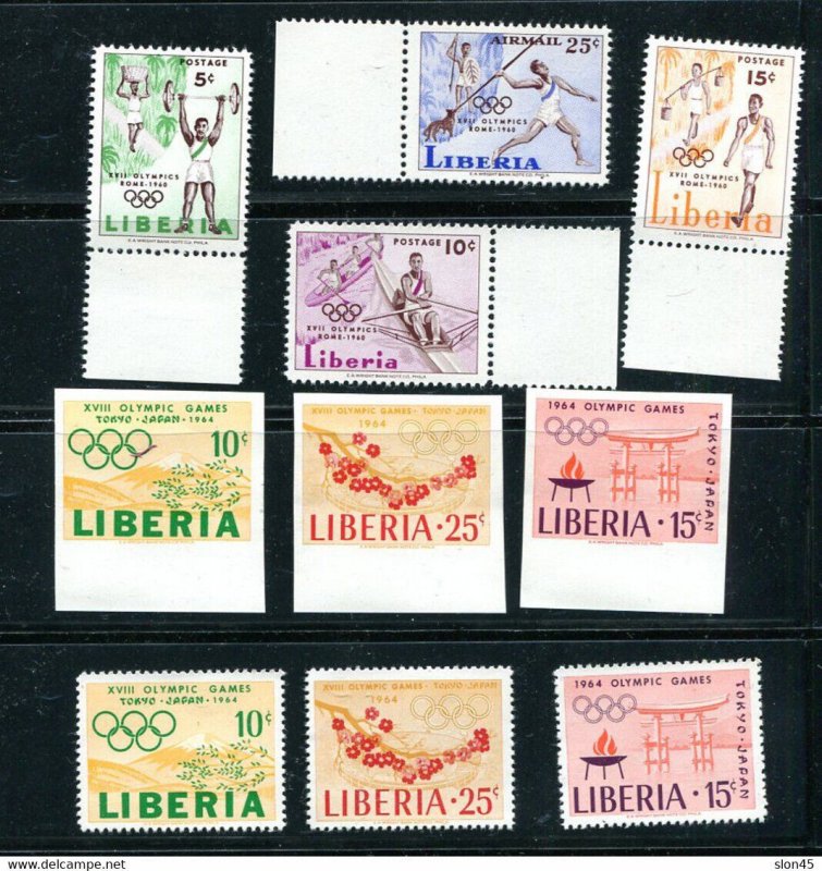Liberia Olympic Games MNH Perf+Imperf 13089