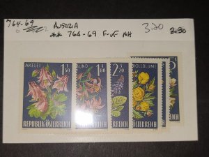 Austria Stamp #764-69 Complete Set MNH