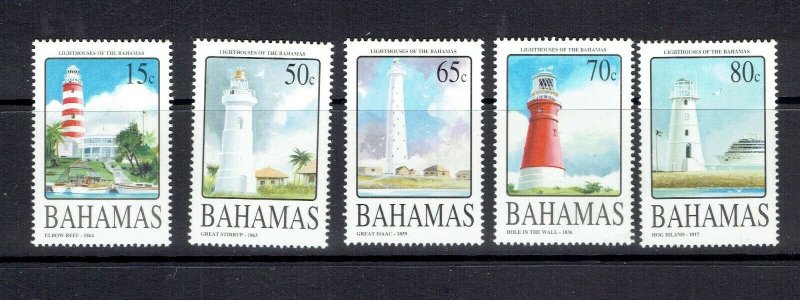 BAHAMAS - 2004 LIGHTHOUSES - SCOTT 1110 TO 1114 - MNH