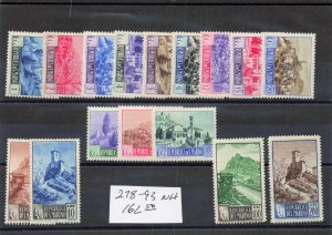 SAN MARINO  278-93   MNH