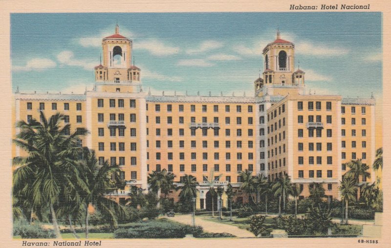 Cuba Postcard Havana National Hotel Unused