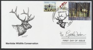 2006 Manitoba Wildlife Federation FDC Artist Signed #MWF13e Elk