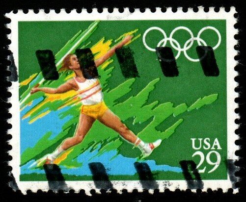 SC# 2556 - (29c) - Summer Olympics, Javelin, used single