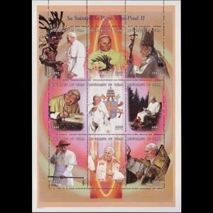 CHAD 1999 - Scott# 794 Sheet-Pope Paul II NH