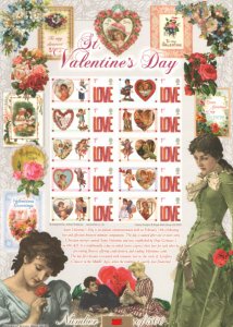 BC-363 2012 History of Britain 82 St Valentines No. 189 sheet U/M