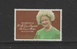 FALKLAND ISLANDS #305 1980 QUEEN MOTHER 80TH BIRTHDAY MINT VF NH O.G aa