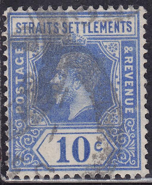 Straights Settlements 159 USED 1918 King George V