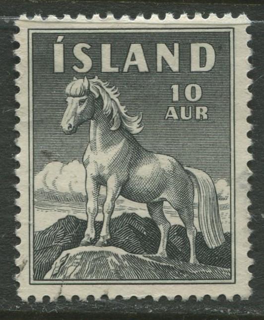 Iceland - Scott 311 - General Issue -1958 - VFU - Single 10a Stamp