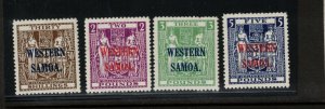 Samoa #199 - #202 Very Fine Never Hinged High Values