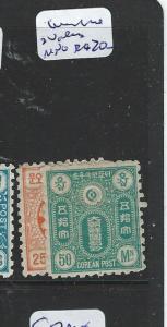 KOREA (P1201B) UNISSUED 20, 50  MNG