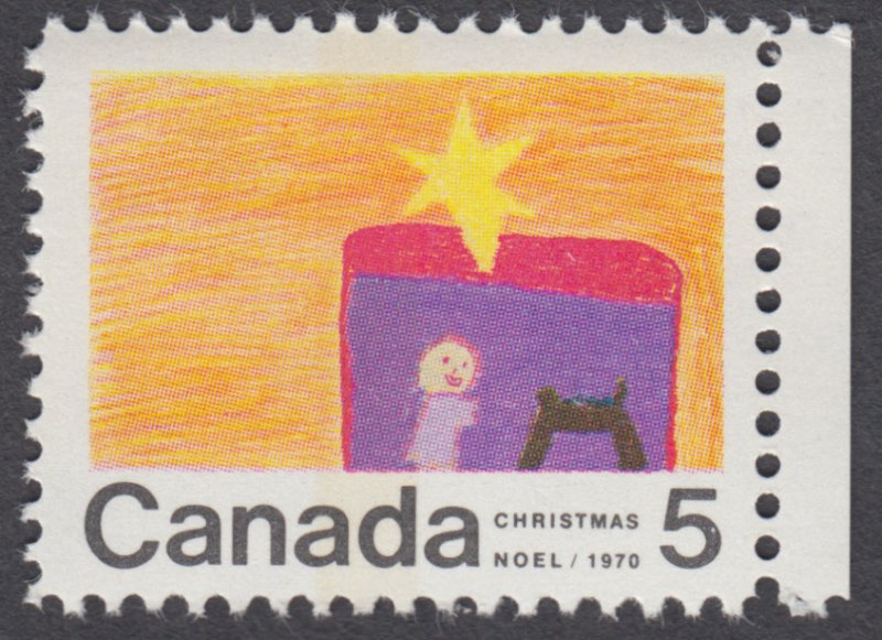 Canada - #521p  5c Christmas, Nativity, WCB Tagged - MNH