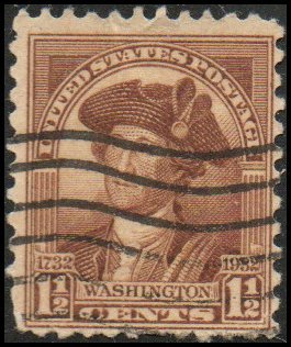 United States 706 - Used - 1 1/2c George Washington (1932) (1)