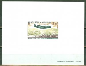 KE: St Pierre & Miquelon C54 MNH on card CV $50+