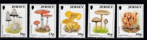 Jersey # 655-659, Mushrooms,  Mint NH, 1/2 Cat.