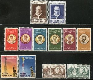 VATICAN Sc#254-268 1959 Year Five Different Complete Sets OG Mint NH