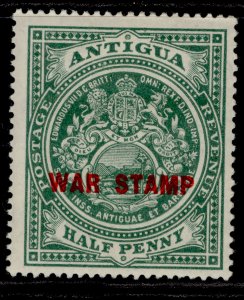 ANTIGUA GV SG53, ½d green, M MINT.