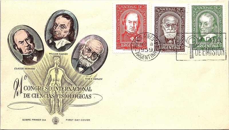 Argentina, Worldwide First Day Cover, Medical