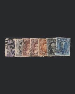 VINTAGE: ARGENTINA 1873 USED SCOTT # 5,USED SET/COLOR VARS,SC22-26 $ 42.50