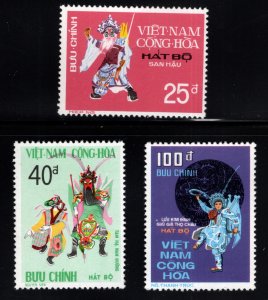 South Vietnam Scott 509-511  MH* National Theater set