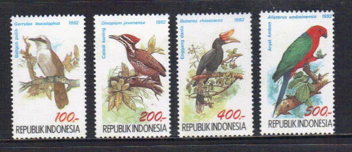 Indonesia   Scott # 1494-97  Birds    MNH