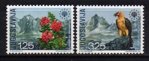 Yugoslavia - 1970 - Mi. 1406-07 (Birds) - MNH - BE080