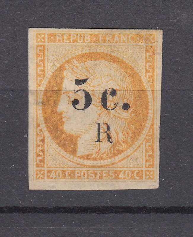 J28838, 1895 french reunion used #6 ovpt