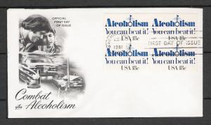 US #1927 Alcoholism FDC