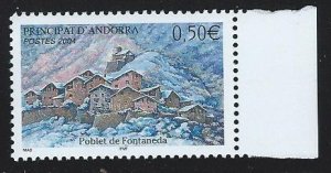 FRENCH ANDORRA mnh  SC. 587