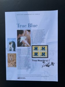 2006 Scott #3996 - 39¢ - Love: True Blue  - panel - block of 4 stamp- MNH