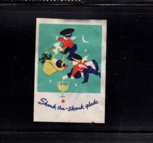 Danish Advertising Stamp - Pour Wine - Pour Joy