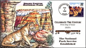 Scott 3183c 32 Cents The Gran Canyon Collins Hand Painted FDC
