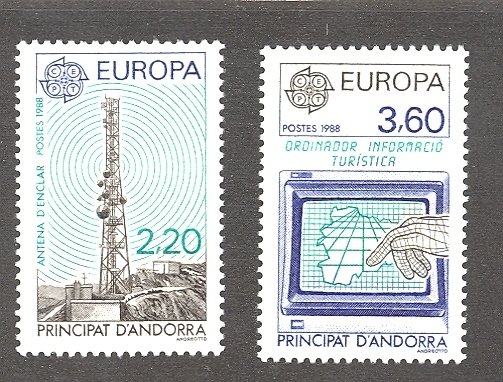 French  Andorra  Europa  1988  Mint VF NH - Lakeshore Philatelics