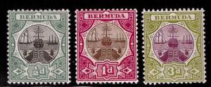 BERMUDA Scott 28-30 MH* Dry Dock ship set CV $31.50