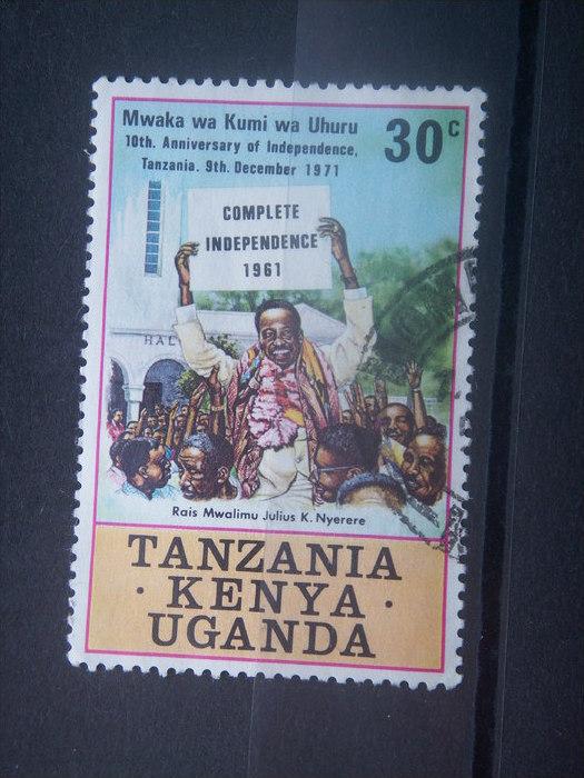 TANGANYIKA, 1961, used 30c, independance. Scott