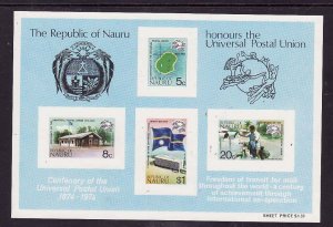 Nauru.-Sc#117a-Unused NH sheet-UPIU-Maps-1974-