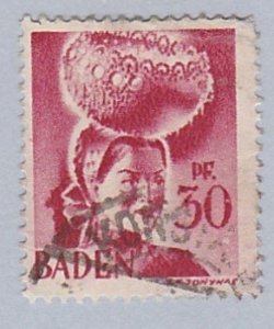 Germany - Baden # 5N23, Woman with Basket on Head, Used, 1/3 Cat.