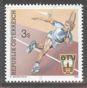 Austria Osterreich Scott 1213 MNH** 1982  Tennis stamp