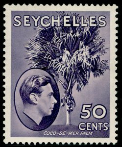 SEYCHELLES SG144, 50c deep reddish violet, LH MINT. Cat £20. CHALKY