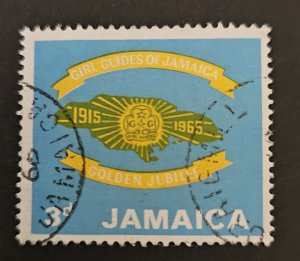 Jamaica 1956 SG240 used 3d  Golden Jubilee of Girl Guides