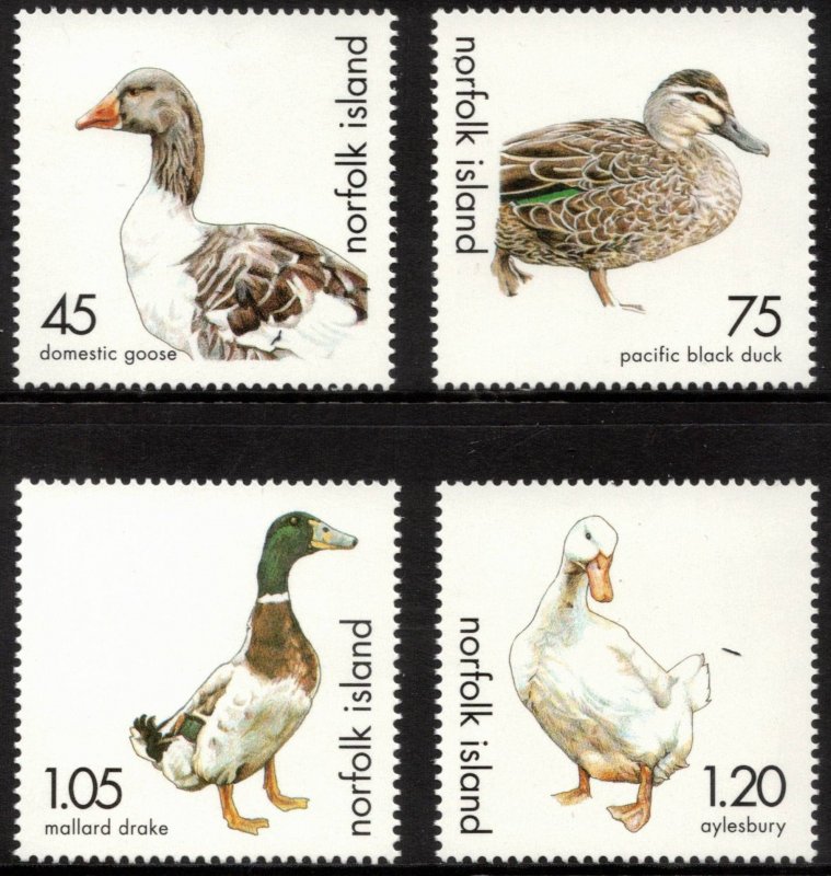 NORFOLK ISLAND 2000 Ducks and Geese; Scott 697-700, SG 725-28; MNH