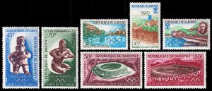 Dahomey Scott 241-243, C85-C88 (1968) Mint NH VF Complete Set, CV $11.25 C