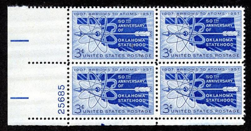 U.S. Scott 1092 VF MNH Plate Block of 4